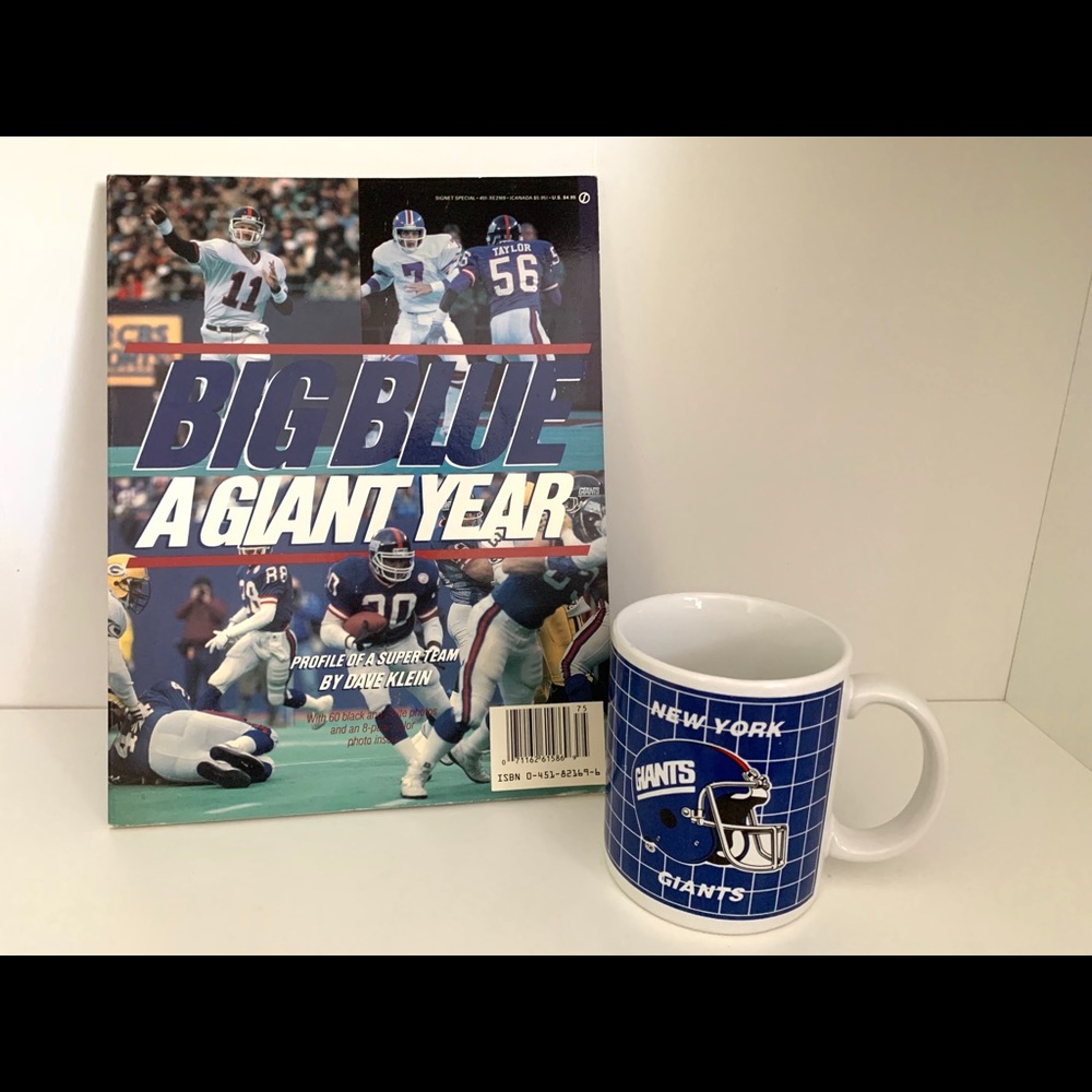 1987 Big Blue A Giant Year NFL Magazine Coffee Mug